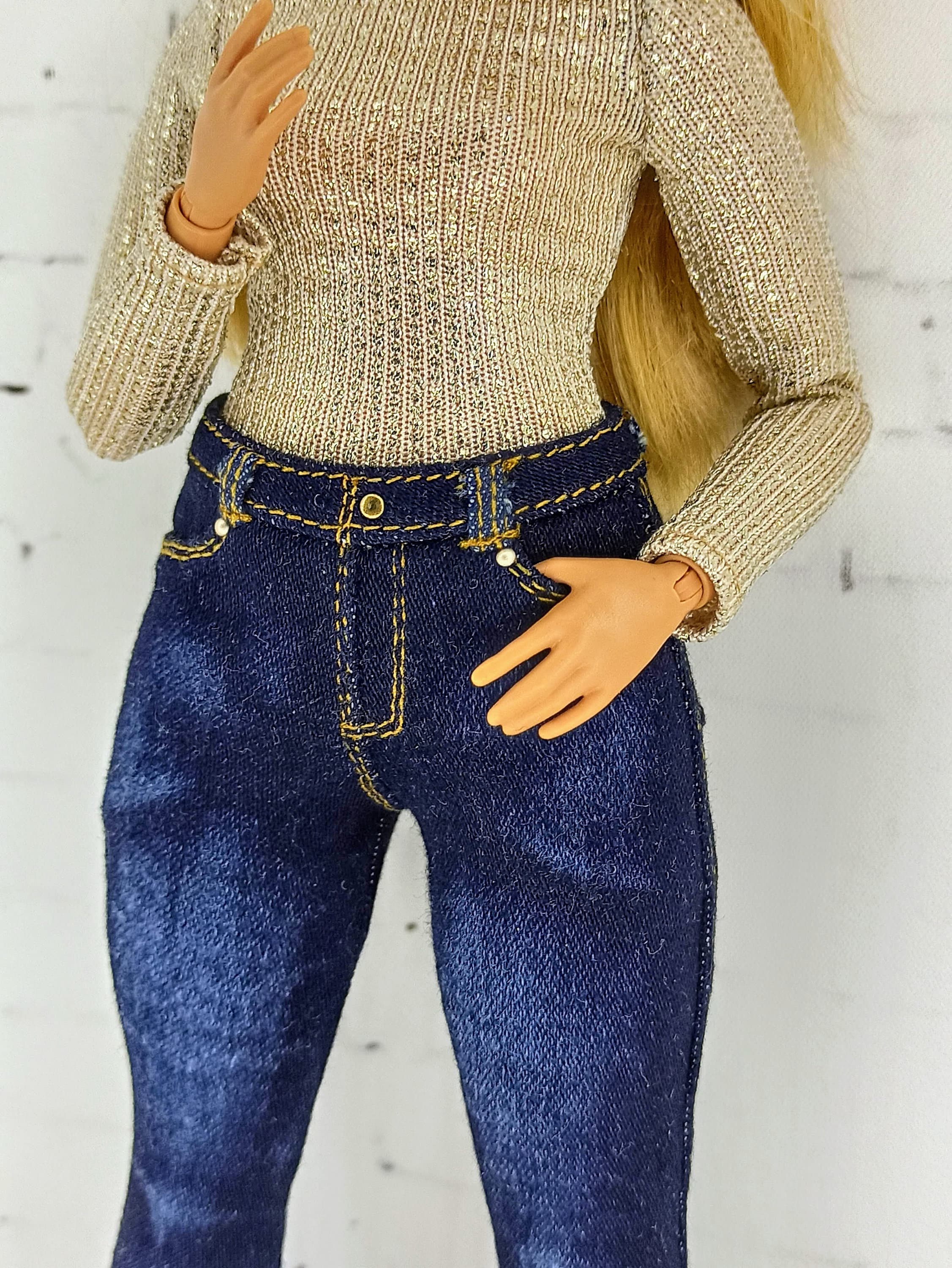 Barbie Kleidung Barbie Jeans Jeans Hose für Barbie Puppe | Etsy