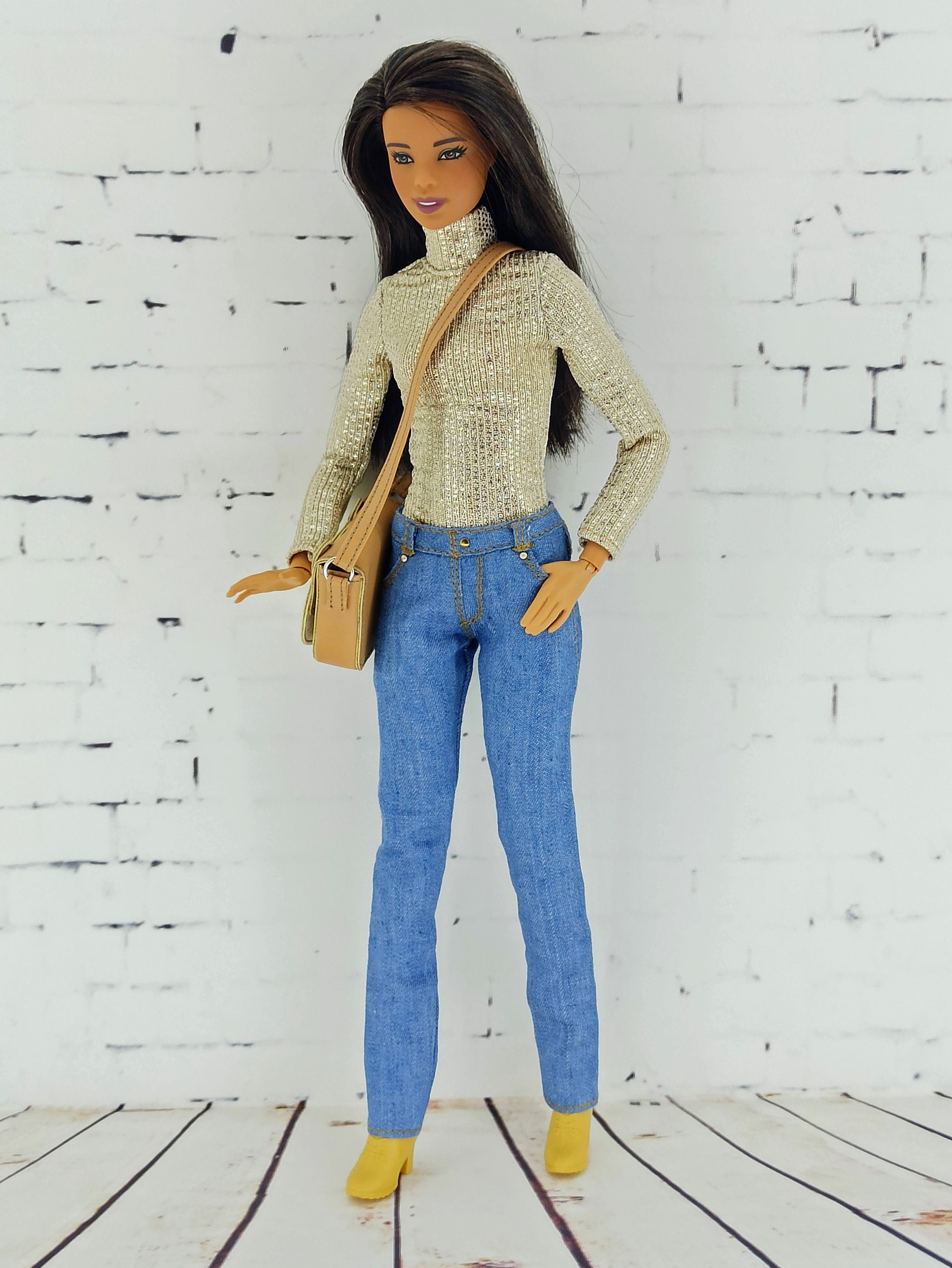 Barbie clothes Barbie Jeans Denim pants for Barbie doll M2M Etsy