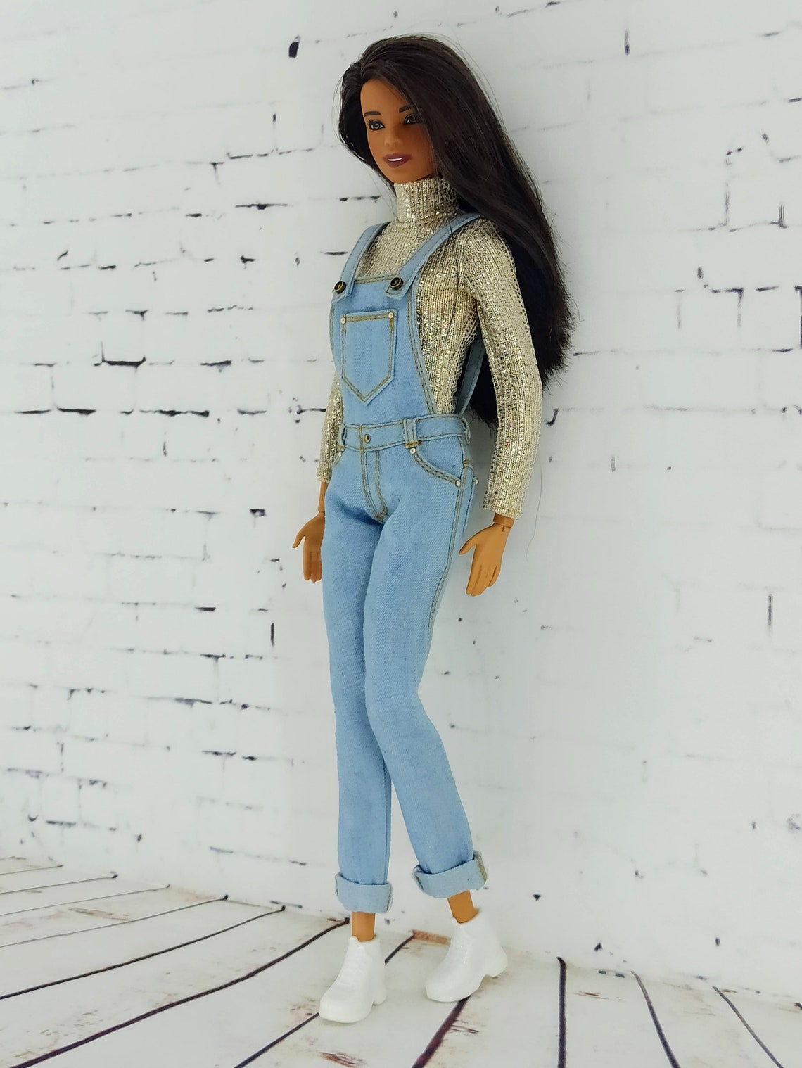 Barbie clothes Barbie Jeans Denim overalls for Barbie doll | Etsy