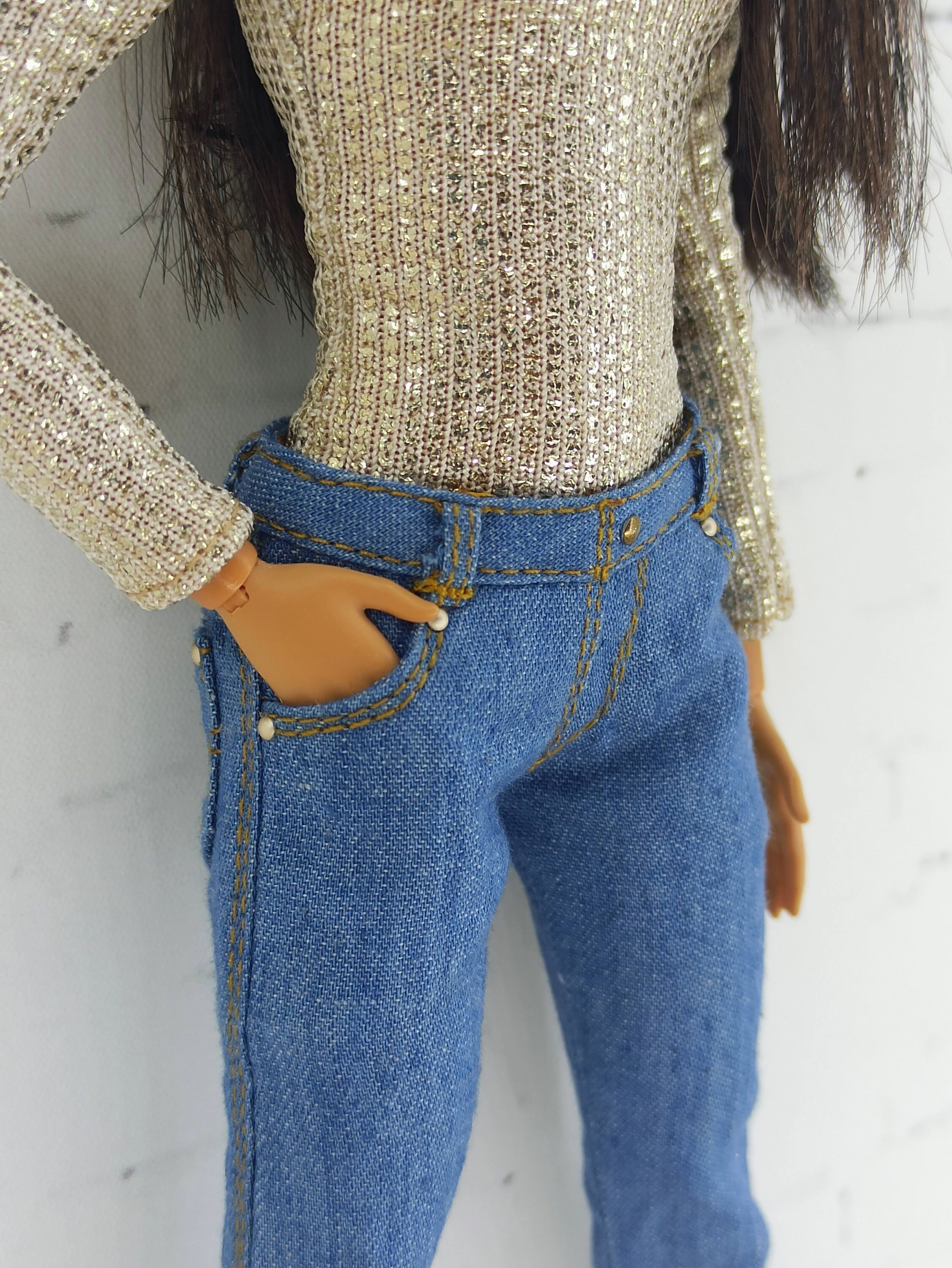 Barbie clothes Barbie Jeans Denim pants for Barbie doll M2M Etsy