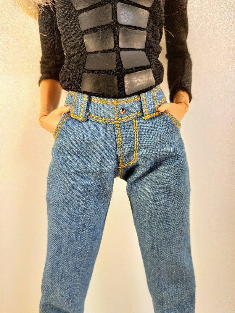 Barbie clothes Barbie Jeans Denim pants for Barbie doll M2M | Etsy