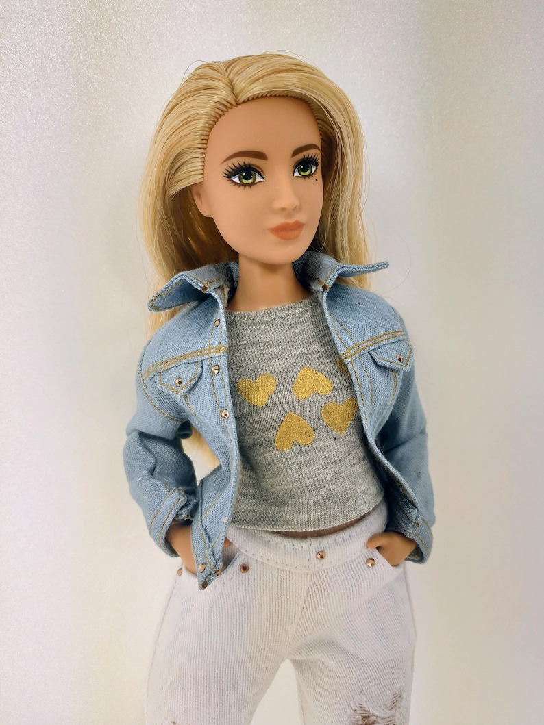 Barbie clothes doll clothes Barbie jeans Barbie doll | Etsy