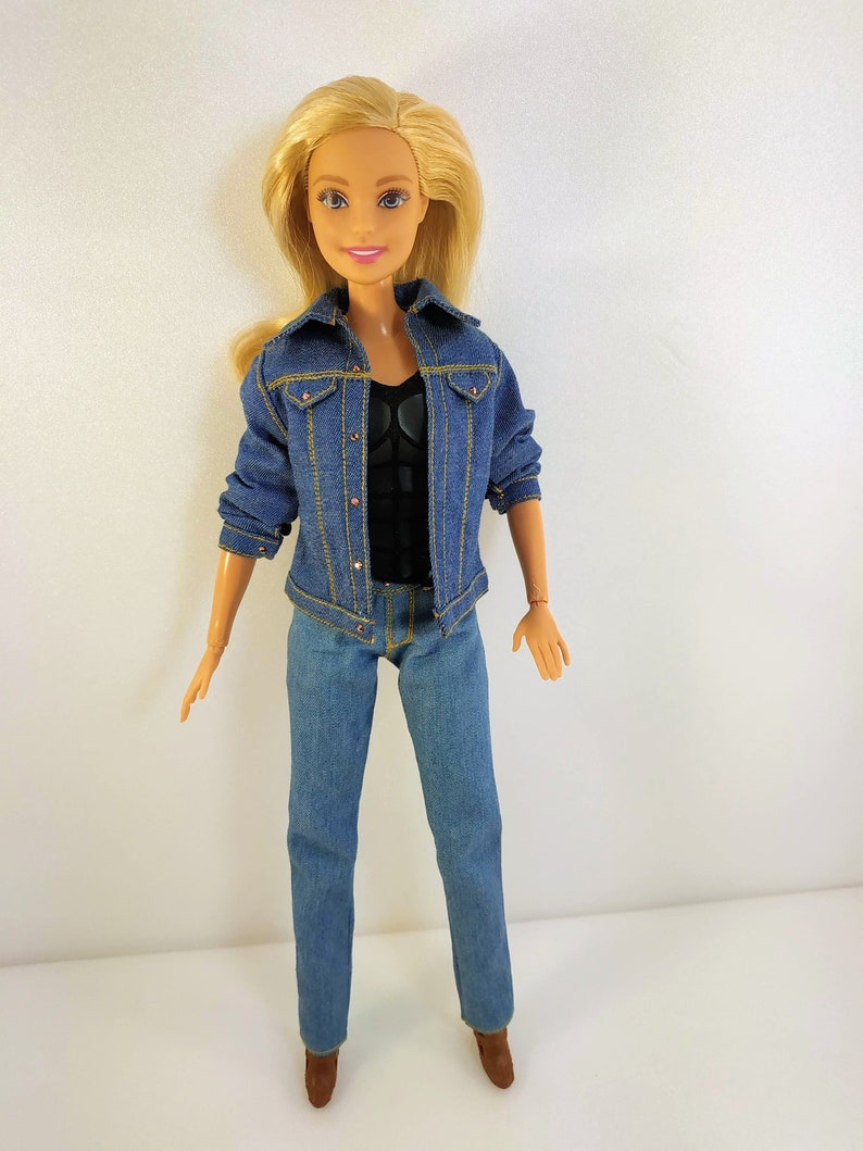 Barbie clothes doll clothes Barbie jeans Barbie doll | Etsy