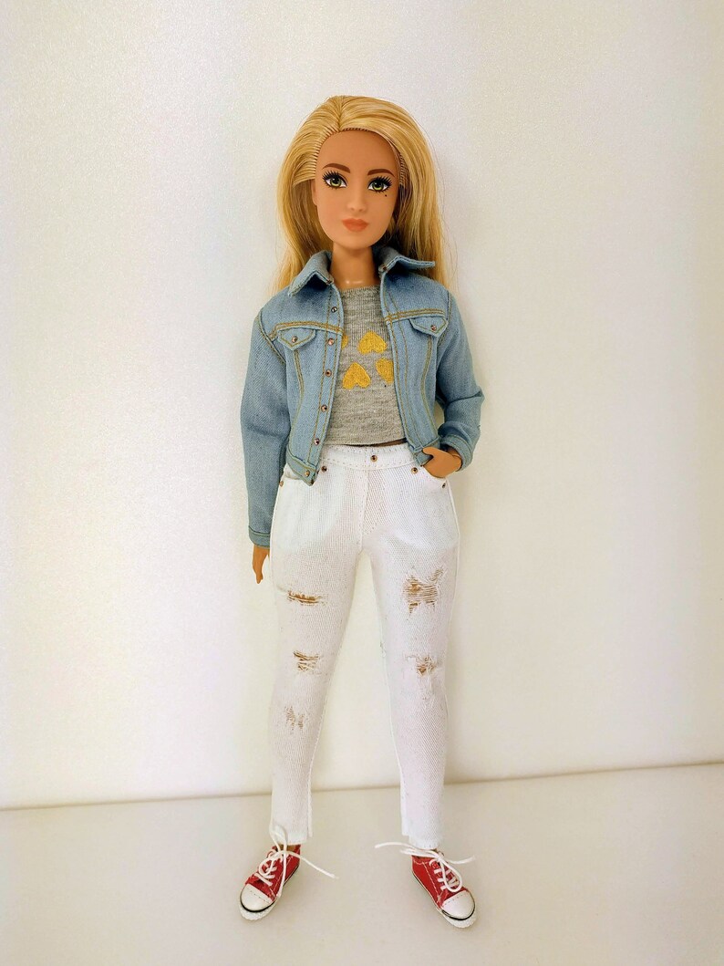 Barbie clothes doll clothes Barbie jeans Barbie doll Etsy