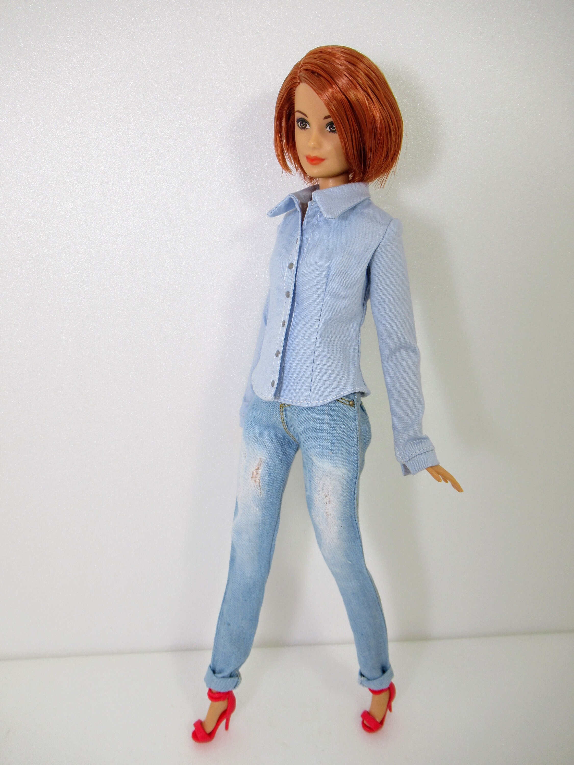 Barbie clothes doll clothes Fitted shirts for for a Barbie Etsy