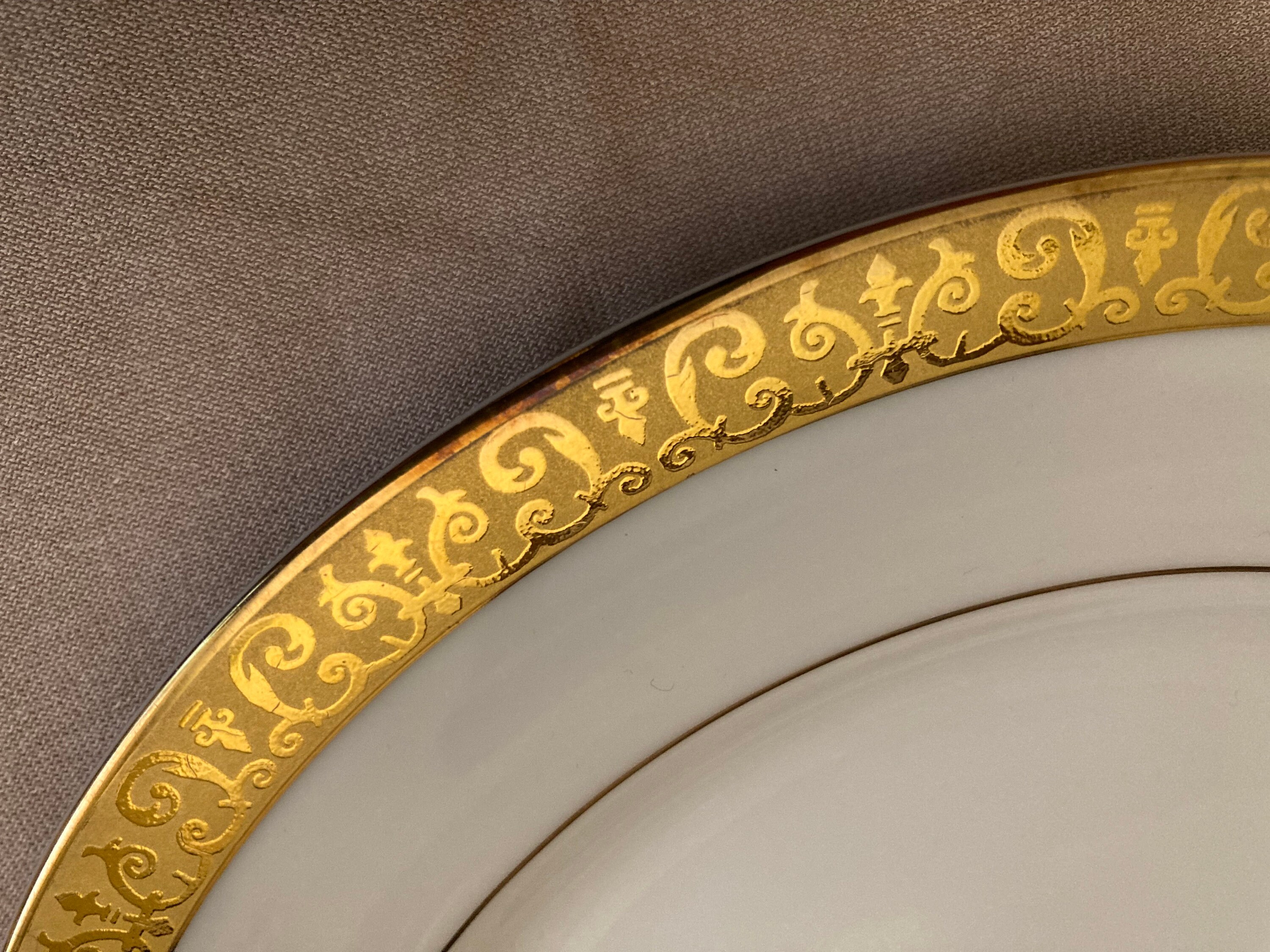 Gold Buffet Royal Gallery Faberge Egg Style Salad Plates Etsy