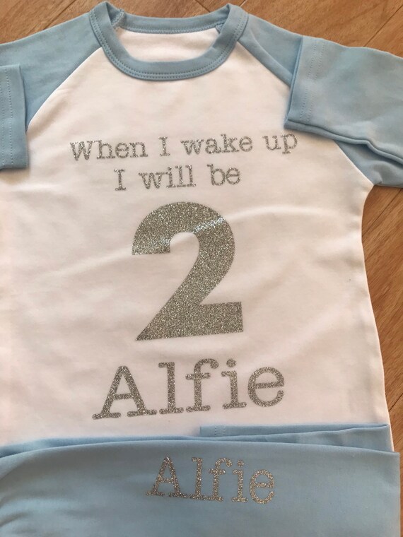 Personalised When I Wake Up Ill Be Three Birthday Shorts Pyjamas Third Birthday Personalised Name Pjs Girls Personalised Pyjamas Girls Clothing Shoes Accessories Organideia Pt