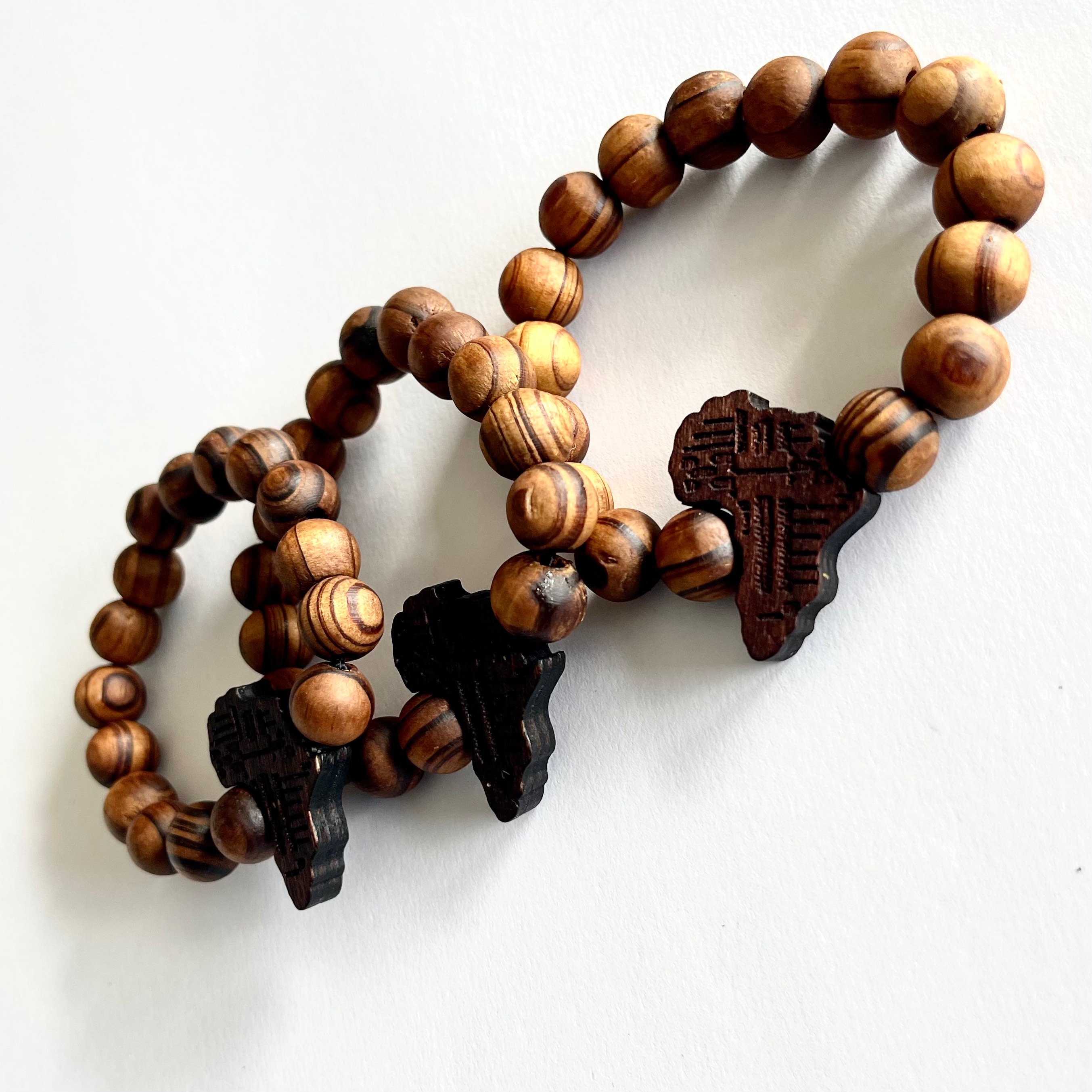 African Wood Bracelets Brown Africa