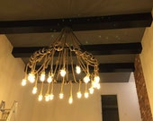 Rustic Rope Chandelier, rope Light, retro series pendant lighting, american style rope chandelier, farm house decor, restourant lighting