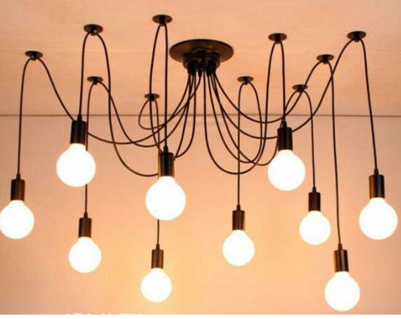 Customizable Spider Ceiling Lamp Rope Chandelier Decorative - Spider Pendant Lamp Customizable Spider Ceiling Lamp Rope Chandelier Decorative - Spider Pendant Lamp