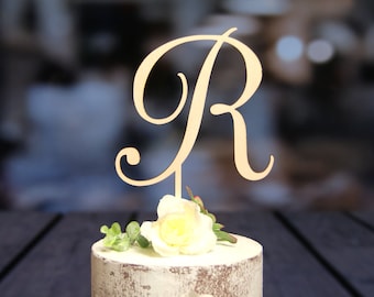 Initial Cake topper, Wedding Cake Topper, Statement Cake topper, Monogram cake topper, Anniversary Cake topper