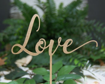 Cake Topper- Love Cake Topper- Valentine Day Topper -Birthday Topper-Bridal Shower Cake Topper-Baby Shower Cake Topper