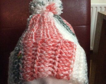 mardi gras pom pom earrings