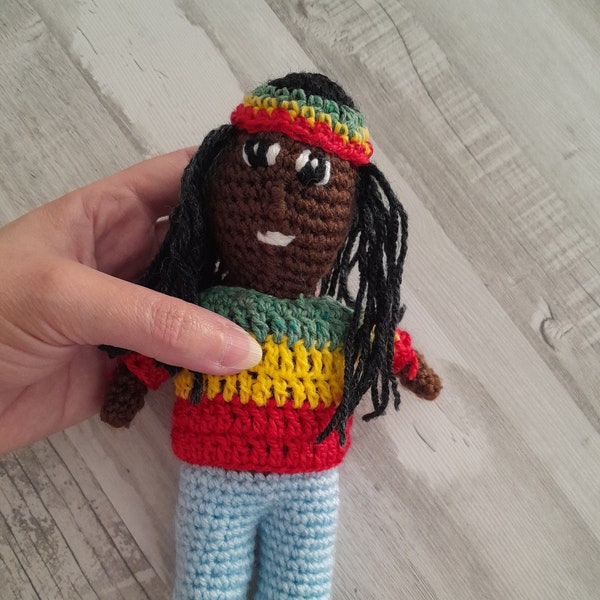 Poupée amigurumi Bob Marley