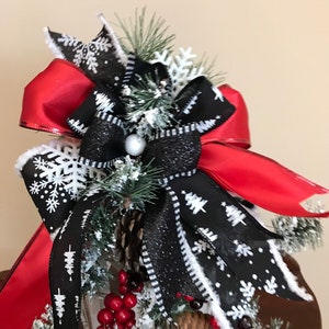 Snow globe Snowflake Christmas Lantern Glittery Holiday Lantern | Etsy