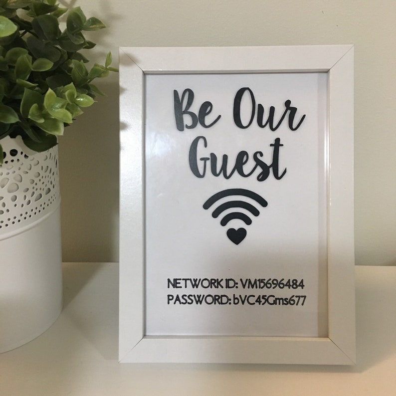 Wifi Frame Be Our Guest Image 0