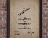 Blacksmith Tongs Patent Print,1877,Blacksmith Decor,Farmhouse Decor, Farmhouse Gift, Farm Art, Farm Poster,INSTANT DIGITAL DOWNLOAD