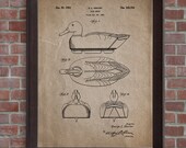 Duck Decoy Patent Print,1952,Duck Decoy Poster,Duck Hunting Print, Duck Hunter Gift,DIGITAL DOWNLOAD