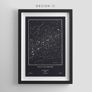 Cadeaux d'anniversaire, Où tout a commencé, Carte de la nuit où nous nous sommes rencontrés, Impression personnalisée de la carte des étoiles, Cadeaux de remise des diplômes, Notre première maison, Cadeau d'anniversaire, Cadeau de fiançailles