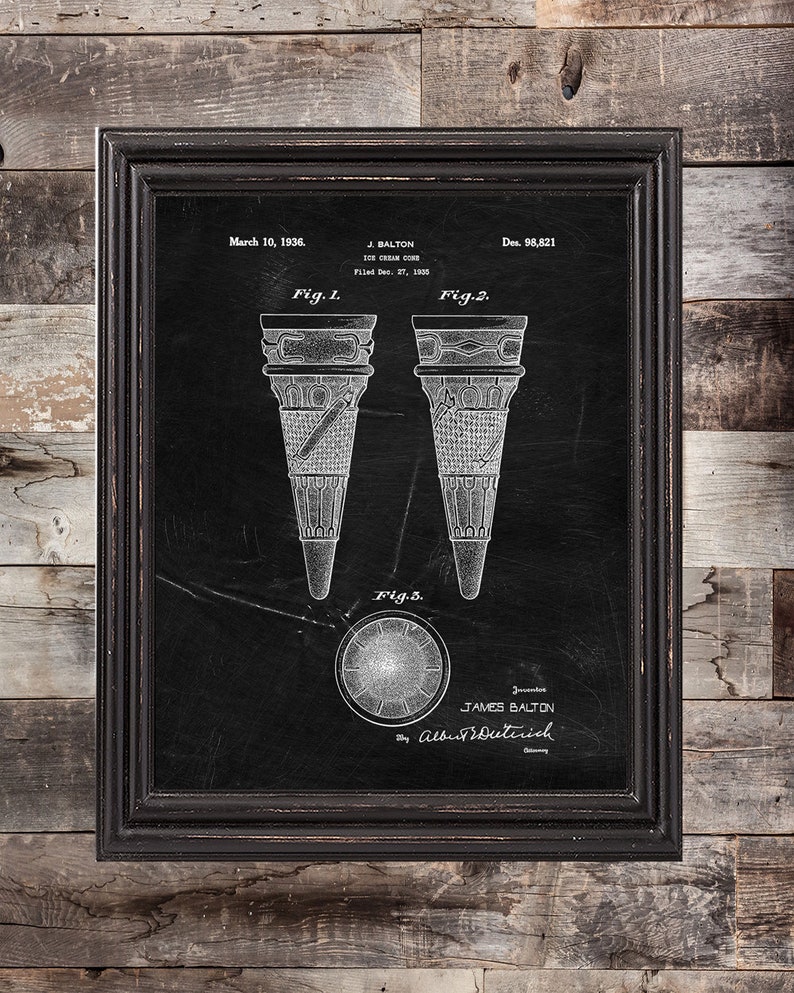Ice Cream Patent Print Set Of 3,Ice Cream prints Ice Cream Machine Wall Art,DIGITAL DOWNLOAD Ice Cream Poster