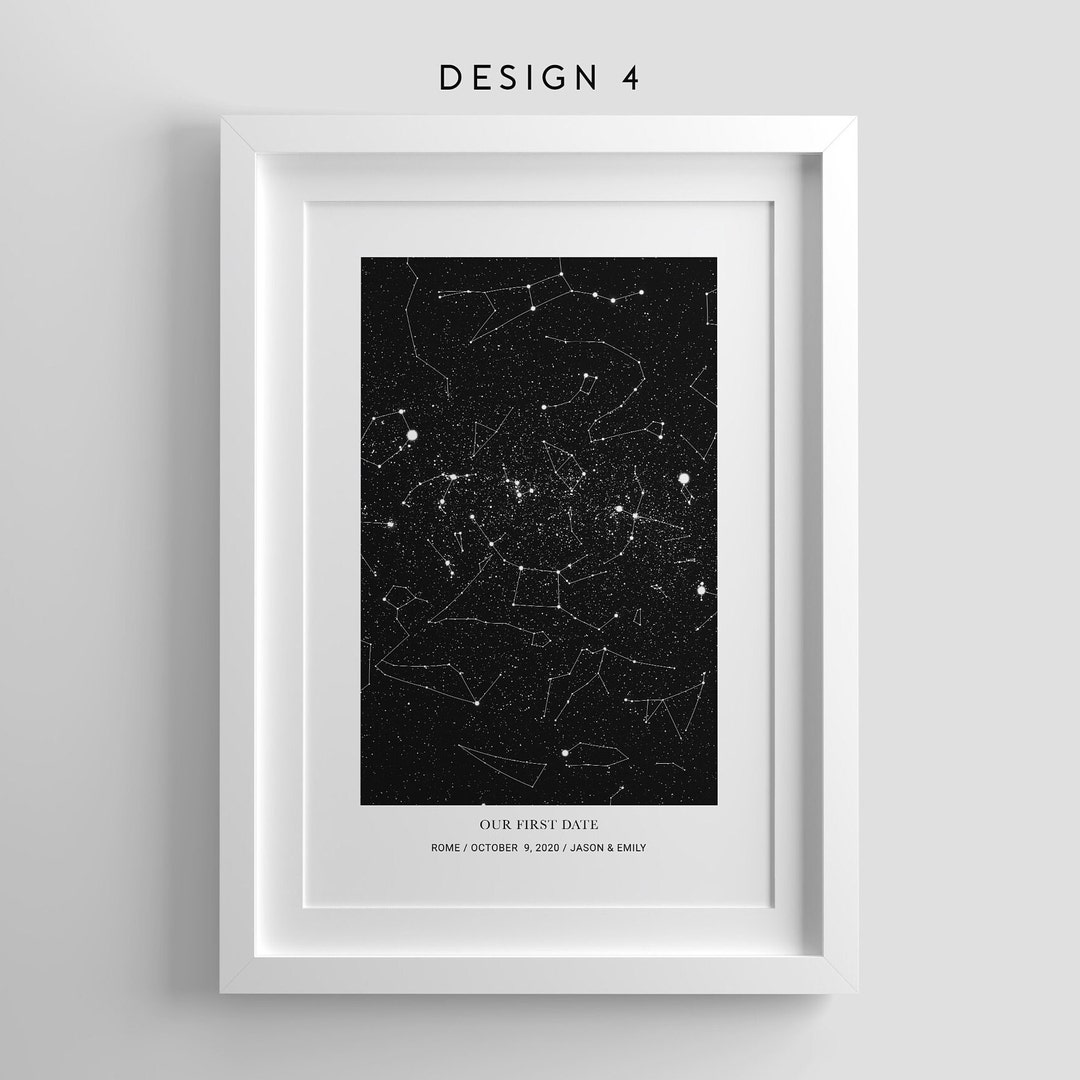 Custom Star Map Print,engagement Gift for Him,anniversary Gift,star Map Poster,birthday Gift for