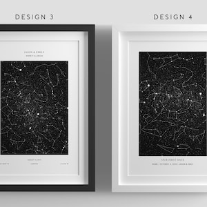 Custom Star Map Print,Night You Were Born,Night We Met,Where it all began,Birthday Gift for her,New Baby Gift,Stars Night Sky,Wedding Gift