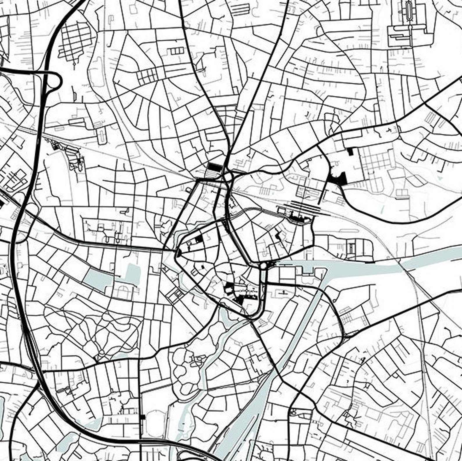 Oldenburg Map PrintGermany Map PrintCity Map PrintCircle | Etsy