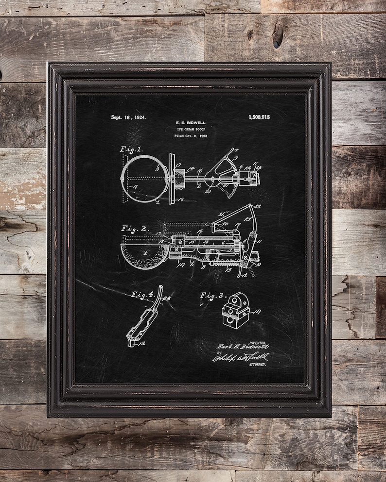 Ice Cream Patent Print Set Of 3,Ice Cream prints Ice Cream Machine Wall Art,DIGITAL DOWNLOAD Ice Cream Poster