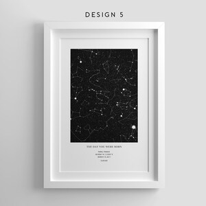 Stampa personalizzata della mappa stellare,Regalo di anniversario per lui,Regalo della mappa stellare di fidanzamento,Met Engaged Married,Stars Chart Map Poster,Wedding Star gift Idea