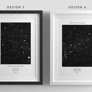 Custom Star Map Print,Day You Were Born,Night We Met,Where it all began,Birthday Gift for her,New Baby Gift,Stars Night Sky,Wedding Gift