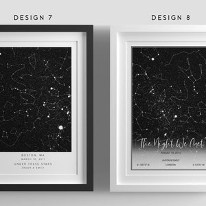 Custom Star Map Print,Where it all began,You were born,Star Map Poster,Engagement gift for her,Anniversary gifts,Night we met,Wedding gift