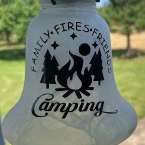 Camping,Fire,Friends Solar Light by Joz. crafty Joz has designed a solar light just for camping. Design is on both sides.