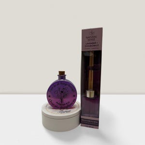 Iridescent Glass Reed Diffuser: Encouraging Message, Essential Oil