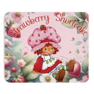 Couverture Auvent Vintage Strawberry Shortcake - Années 80 - Pour Lit Double - Volants