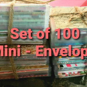 Mini buste per contanti - 100 pezzi RISPARMIO 5k con le buste in 52 settimane I Sfida delle 100 buste