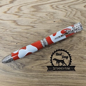 State University Football Pen, Hand-turned Pen, Free Shipping, Scarlet and Gray, Champions, Gift for College Football Fan, Graduation Gift