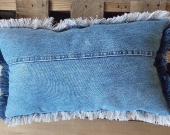 large denim pillows