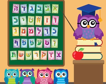 Hebrew Alphabet Printable Cards ~ Alef Bet Printable game ~ Hebrew Letters ~ Jewish Game~Teaching Hebrew ~ לימוד עברית ~ אלף בית