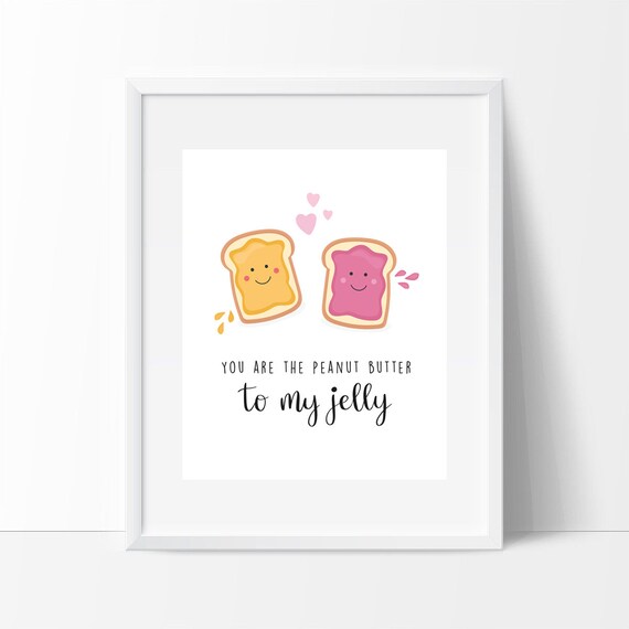 Funny Pun Wall Art Print Valentines Day Wall Art Print I Etsy