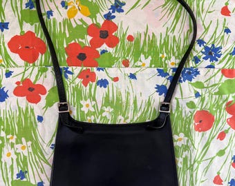 Vintage Y2K Coach Black Leather Legacy Zip  Shoulder Bag  Made