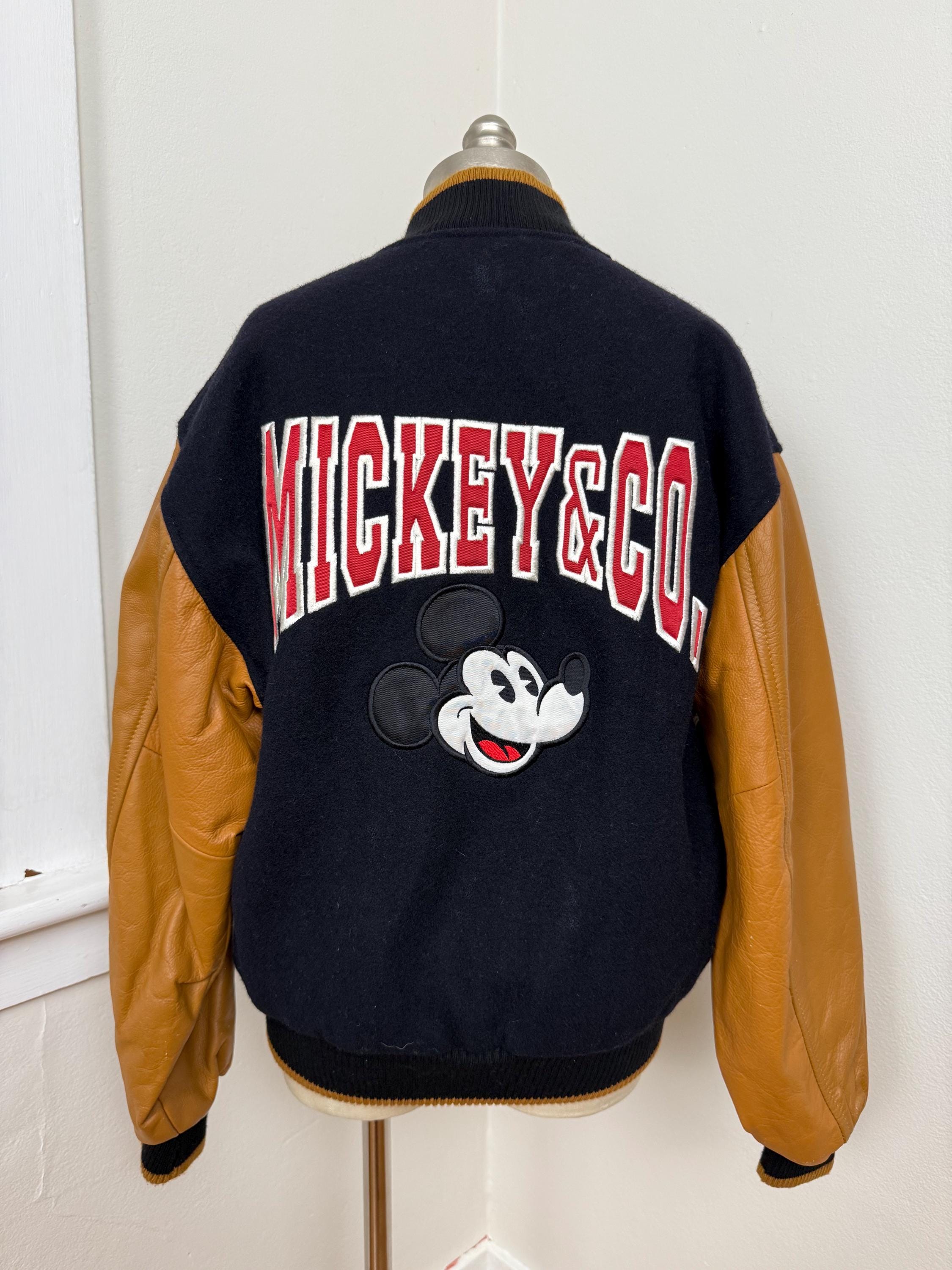 Mickey mouse leather jacket - Etsy 日本