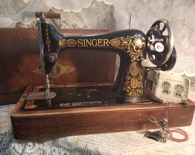 Singer Sewing Machine Model 66 VELVET Finish Etsy