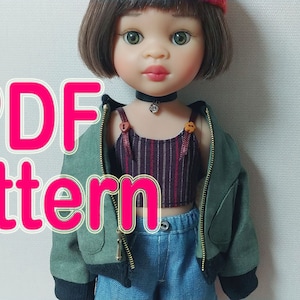 Paola Reina doll Leon Matilda costume  Dgital pattern.