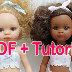 Paola Reina doll digital pattern. Underwear (4 set) pattern