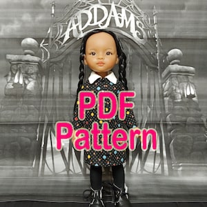 Paola Reina clothes  Wednesday Addams Halloween costume Digital  pattern
