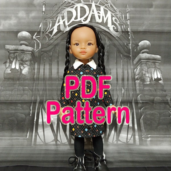 Paola Reina clothes  Wednesday Addams Halloween costume Digital  pattern