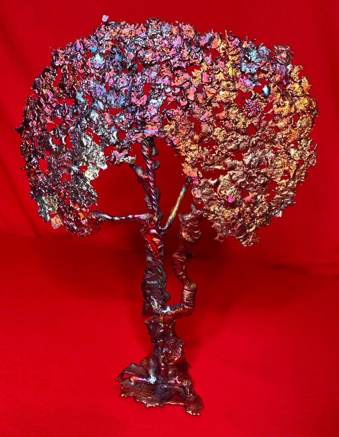 Beautiful Large Splash Copper Oak Tree Sculpture Arizona Etsy