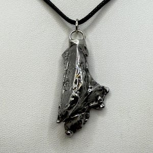 Aletai Meteorite Pendant: Cosmic Jewelry, Authentic Space Jewelry, 21.83 grams