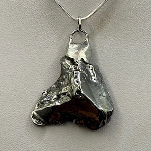 Aletai Meteorite Pendant: Cosmic Jewelry, Astronomy Gift, 22.88 grams