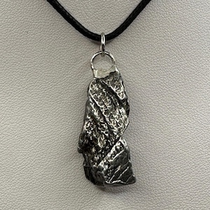 Aletai Meteorite Pendant: Authentic Space Jewelry, Cosmic Jewelry, 11.23 grams